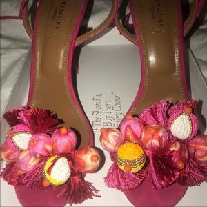 Aquazzura pink sandals